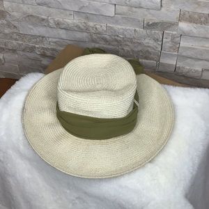 Karen Keith Resort Straw Sun Hat with Tie